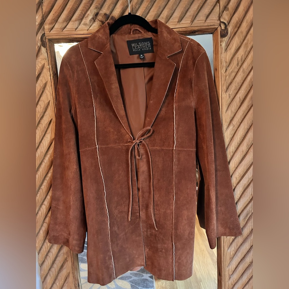 Vintage Wilsons Leather suede jacket. Pelle Studio.